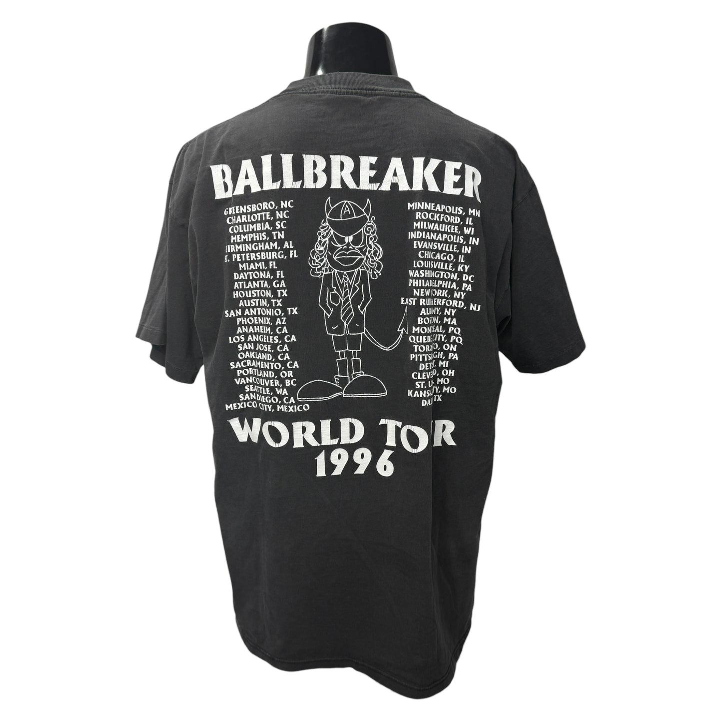 【AC/DC】エーシーディーシー BALLBREAKER WORLD TOUR 1996 Vintage Tシャツ
