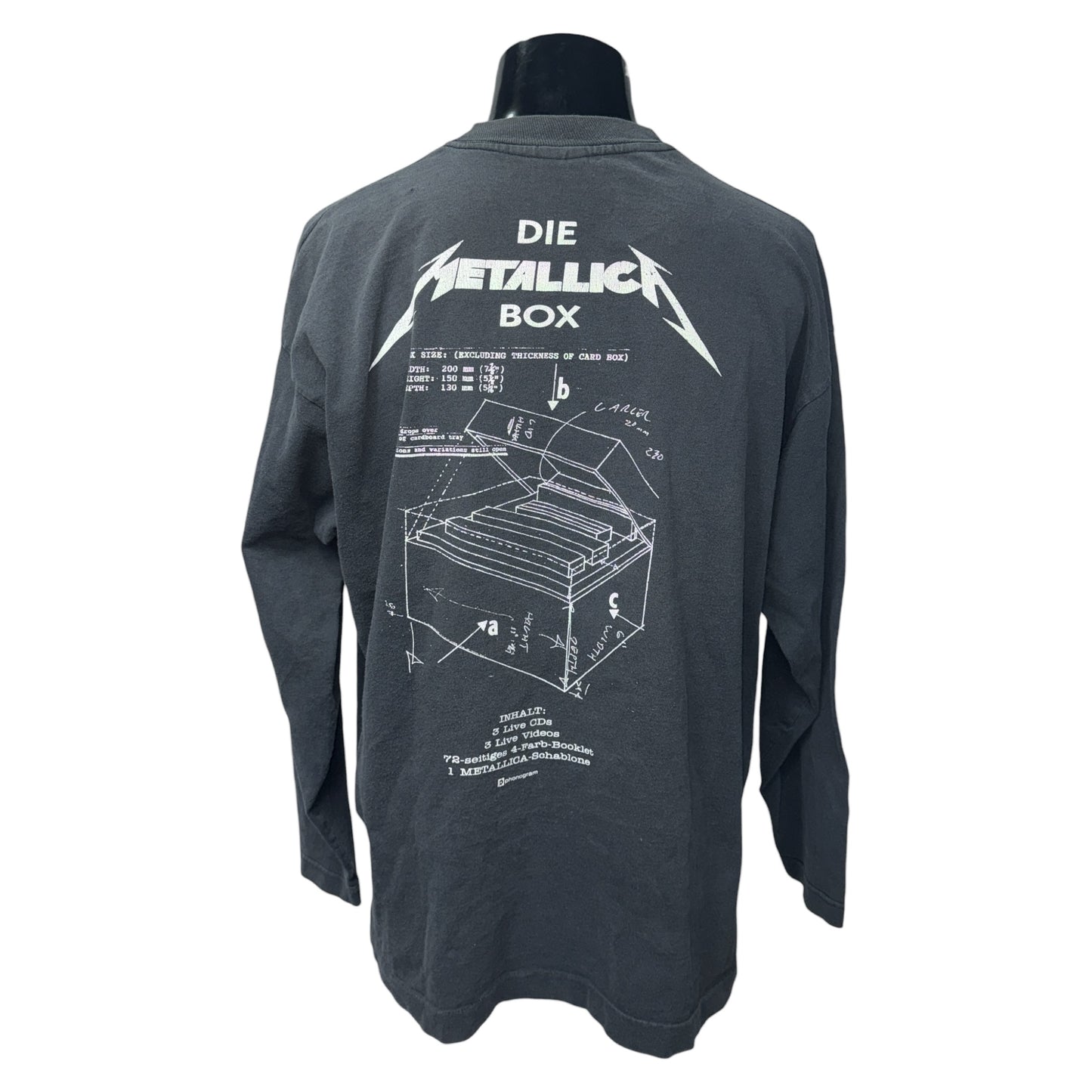 【METALLICA】メタリカ "Live Shit" 1993年 ロングスリーブTシャツ