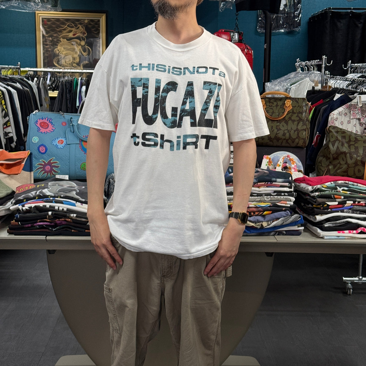 【FUGAZI】フガジ "THIS IS NOT A FUGAZI T-SHIRT" 90's Vintage Tシャツ