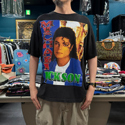 【MICHAEL JACKSON】マイケル・ジャクソン "The King Of POP" 90's Vintage RAP Tデザイン