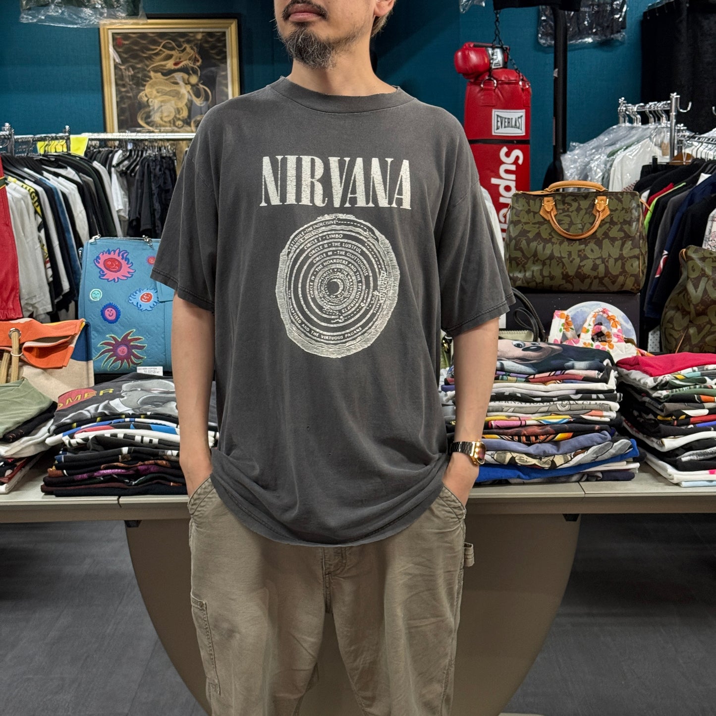 【NIRVANA】ニルヴァーナ "VESTIBULE" giantタグ 90's Vintage Tシャツ