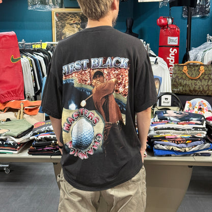 【TIGER WOODS】タイガー タイガー・ウッズ “MASTERS CHAMPION” 90’s Vintage Rap Tシャツ