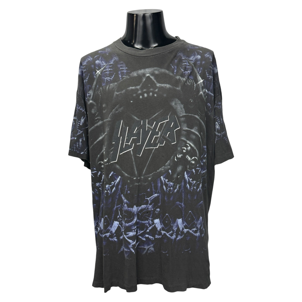 【SLAYER】スレイヤー "ALL OVER PRINT SKULL" 90's Vintage Tシャツ