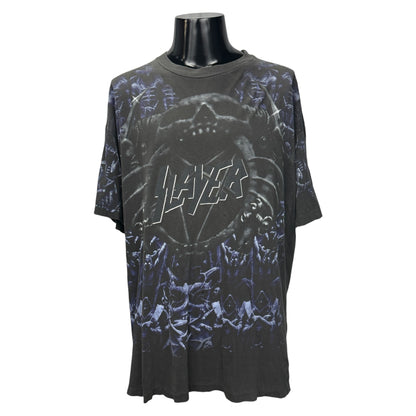 【SLAYER】スレイヤー "ALL OVER PRINT SKULL" 90's Vintage Tシャツ