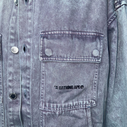 【A BATHING APE】ベイシングエイプ  ACID WASH WORK SHIRT