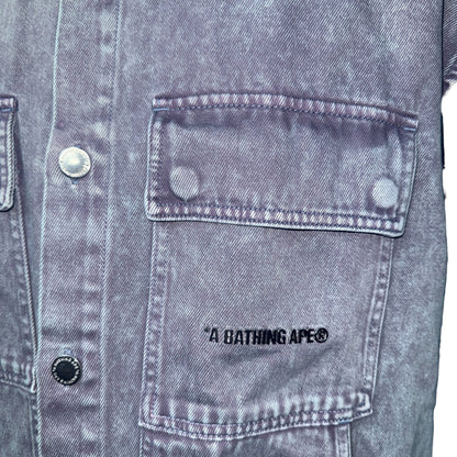 【A BATHING APE】ベイシングエイプ  ACID WASH WORK SHIRT