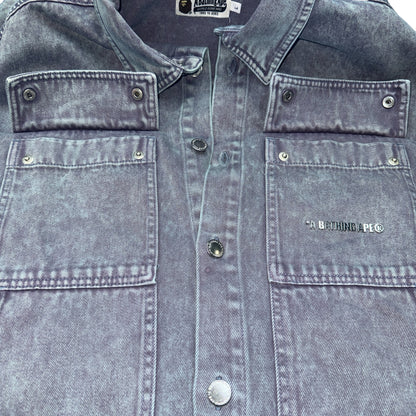 【A BATHING APE】ベイシングエイプ  ACID WASH WORK SHIRT