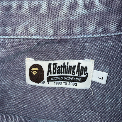 【A BATHING APE】ベイシングエイプ  ACID WASH WORK SHIRT