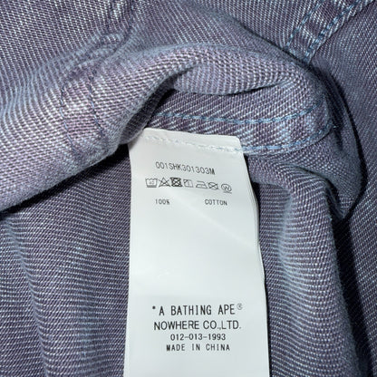 【A BATHING APE】ベイシングエイプ  ACID WASH WORK SHIRT