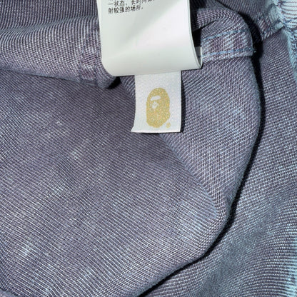 【A BATHING APE】ベイシングエイプ  ACID WASH WORK SHIRT