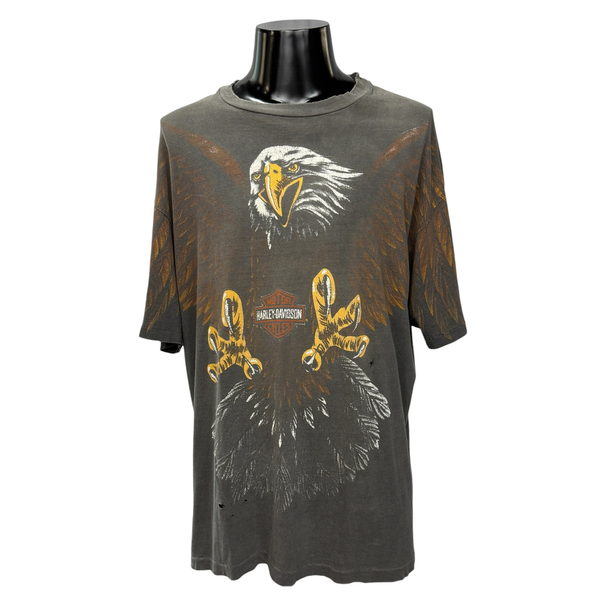 【HARLEY-DAVIDSON】ハーレーダビッドソン "3D EAGLE ALL OVER PRINT" 80's-90's Vintage Tシャツ