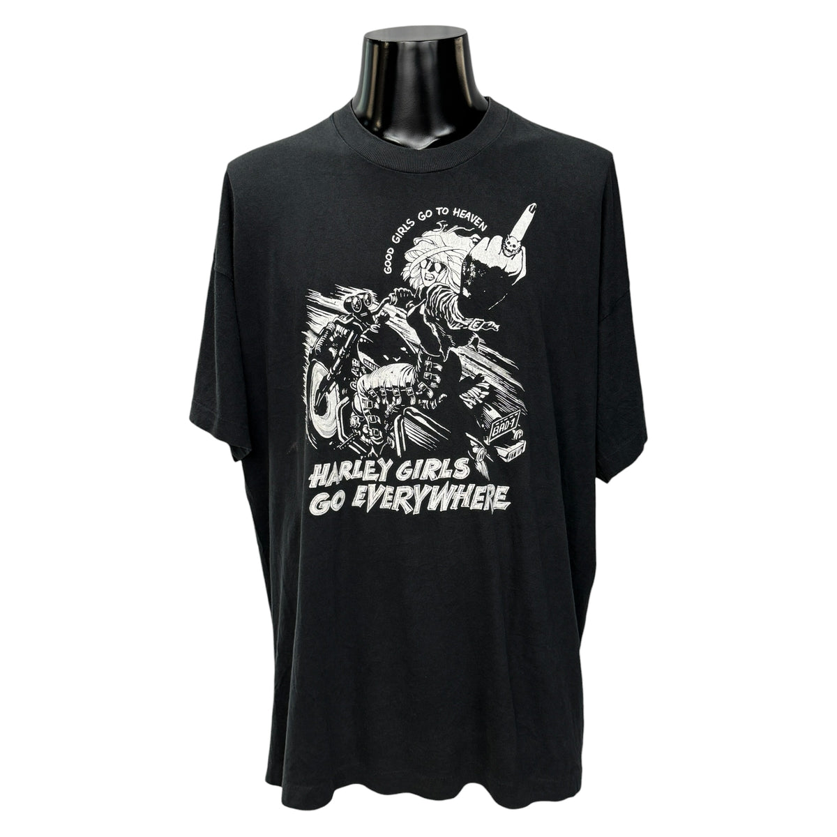【HARLEY GIRLS GO EVERYWHERE】ハーレーガールズ 90's Vintage Tシャツ