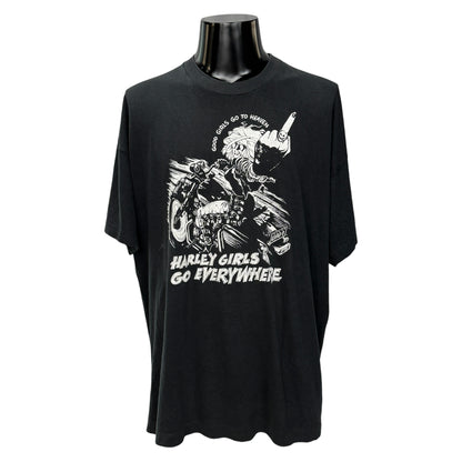 【HARLEY GIRLS GO EVERYWHERE】ハーレーガールズ 90's Vintage Tシャツ