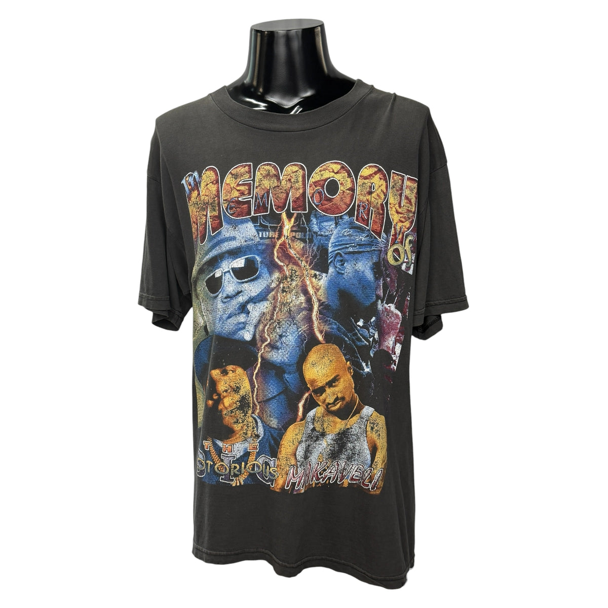 【2PAC & THE NOTORIOUS B.I.G.】2パック & ザ・ノトーリアス・B.I.G. "MEMORY OF" 90's Vintage RAP Tシャツ