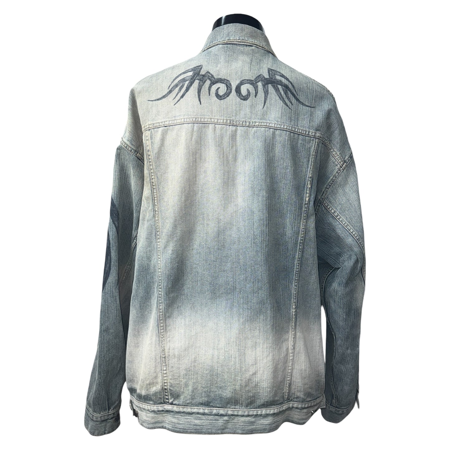 【BALENCIAGA】バレンシアガ Summer 24 Tattoo Denim Jacket