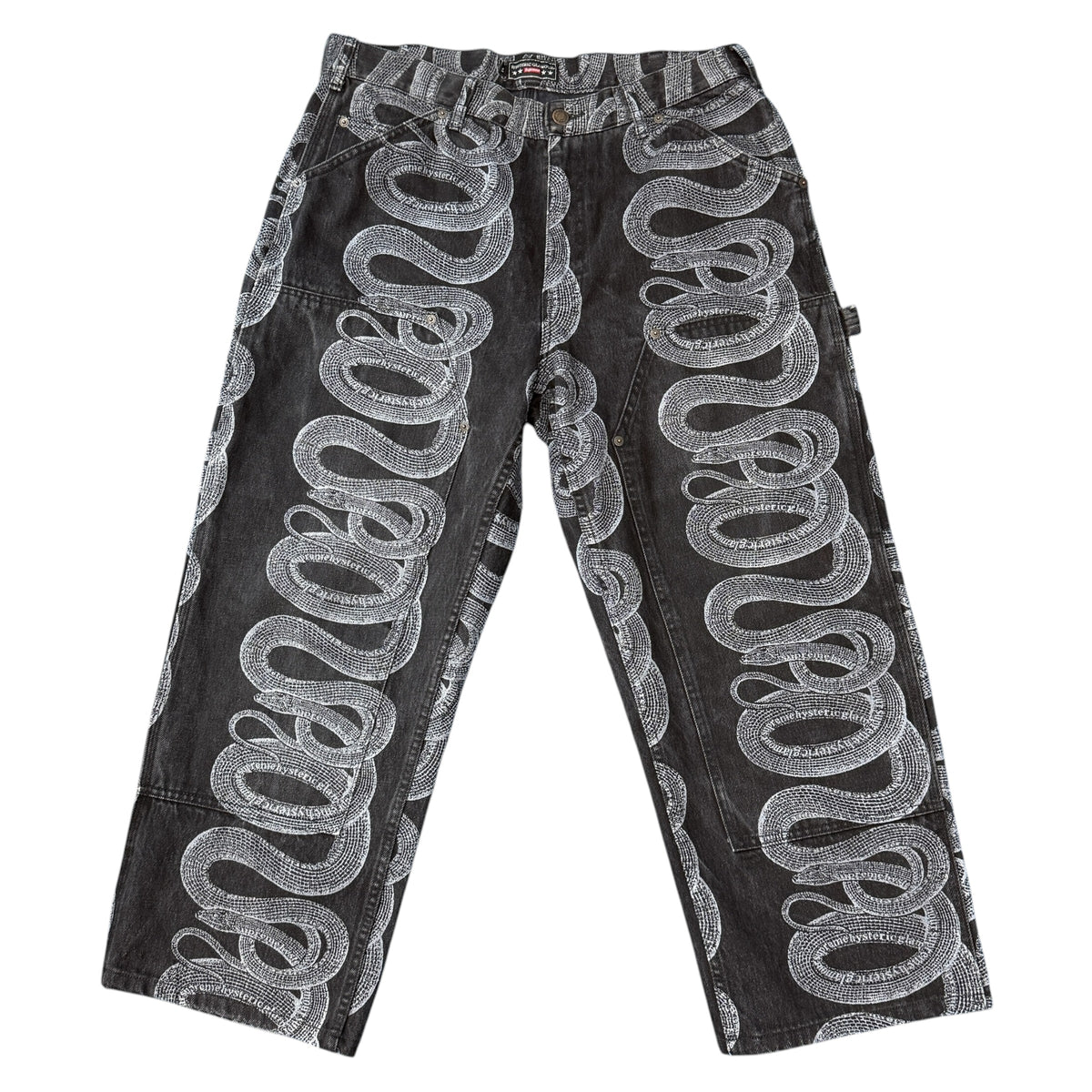 【SUPREME×HYSTERIC GLAMOUR】シュプリーム×ヒステリックグラマー "Snake Double Knee Denim Painter Pant"  21SS パンツ