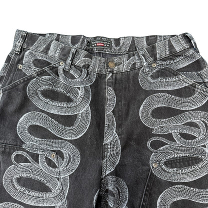 【SUPREME×HYSTERIC GLAMOUR】シュプリーム×ヒステリックグラマー "Snake Double Knee Denim Painter Pant"  21SS パンツ