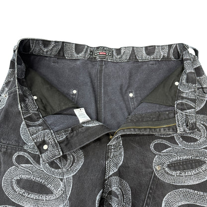 【SUPREME×HYSTERIC GLAMOUR】シュプリーム×ヒステリックグラマー "Snake Double Knee Denim Painter Pant"  21SS パンツ