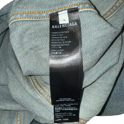 【BALENCIAGA】バレンシアガ Summer 24 Tattoo Denim Jacket