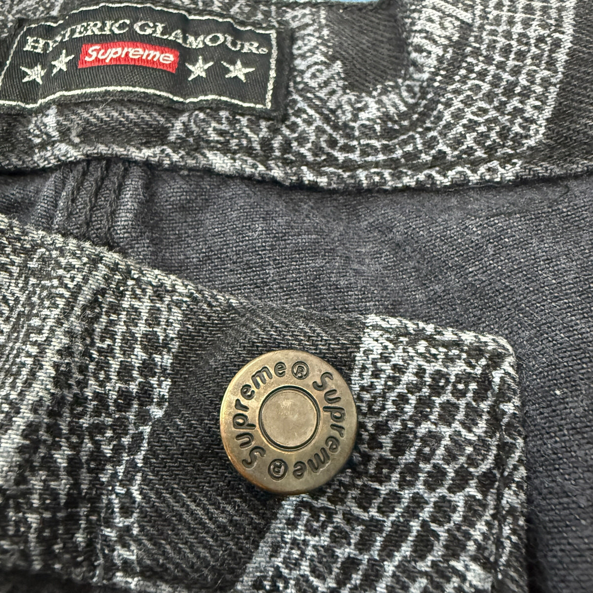 【SUPREME×HYSTERIC GLAMOUR】シュプリーム×ヒステリックグラマー "Snake Double Knee Denim Painter Pant"  21SS パンツ