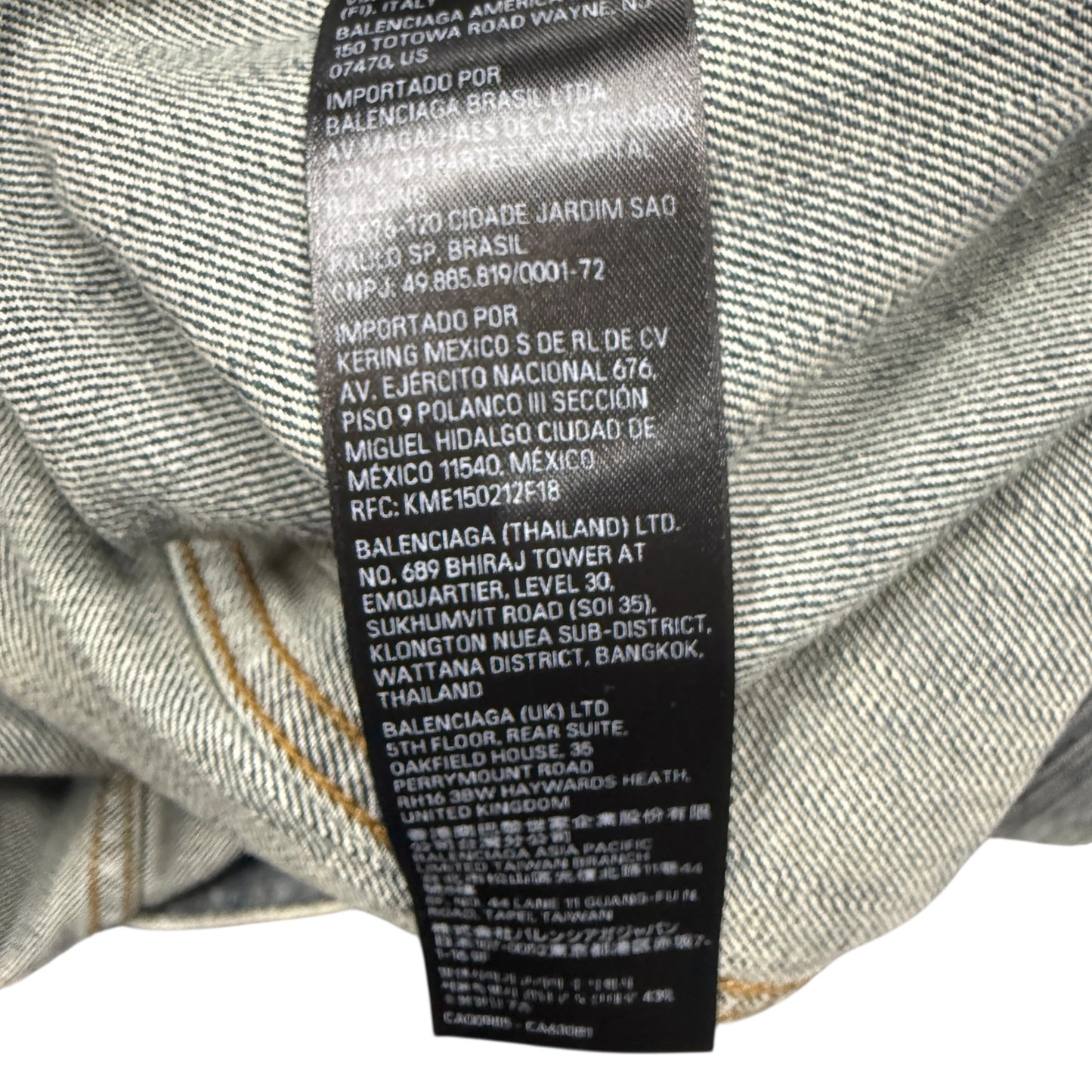 【BALENCIAGA】バレンシアガ Summer 24 Tattoo Denim Jacket