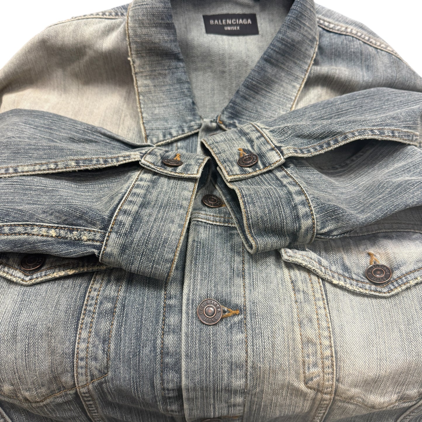 【BALENCIAGA】バレンシアガ Summer 24 Tattoo Denim Jacket