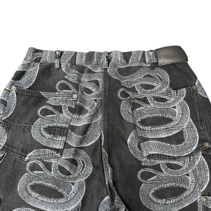 【SUPREME×HYSTERIC GLAMOUR】シュプリーム×ヒステリックグラマー "Snake Double Knee Denim Painter Pant"  21SS パンツ
