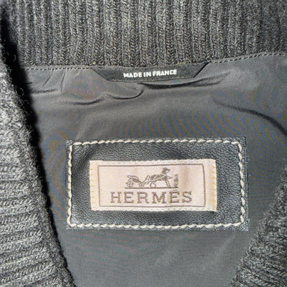 【HERMÈS】エルメス カシミヤ100% ボンバージップベスト（サイズ48）