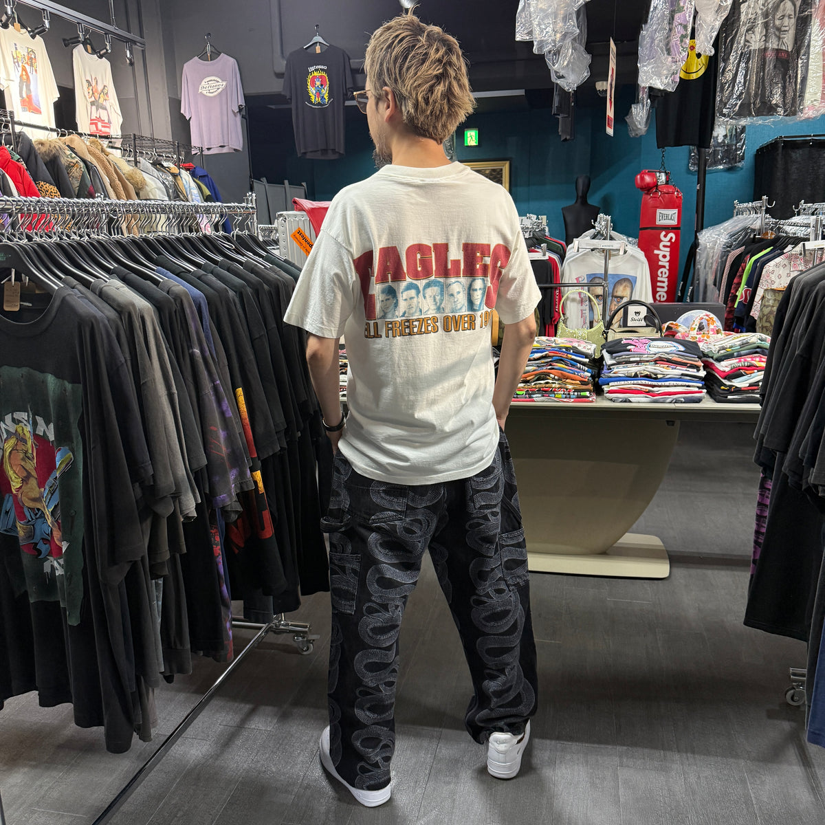 【SUPREME×HYSTERIC GLAMOUR】シュプリーム×ヒステリックグラマー "Snake Double Knee Denim Painter Pant"  21SS パンツ