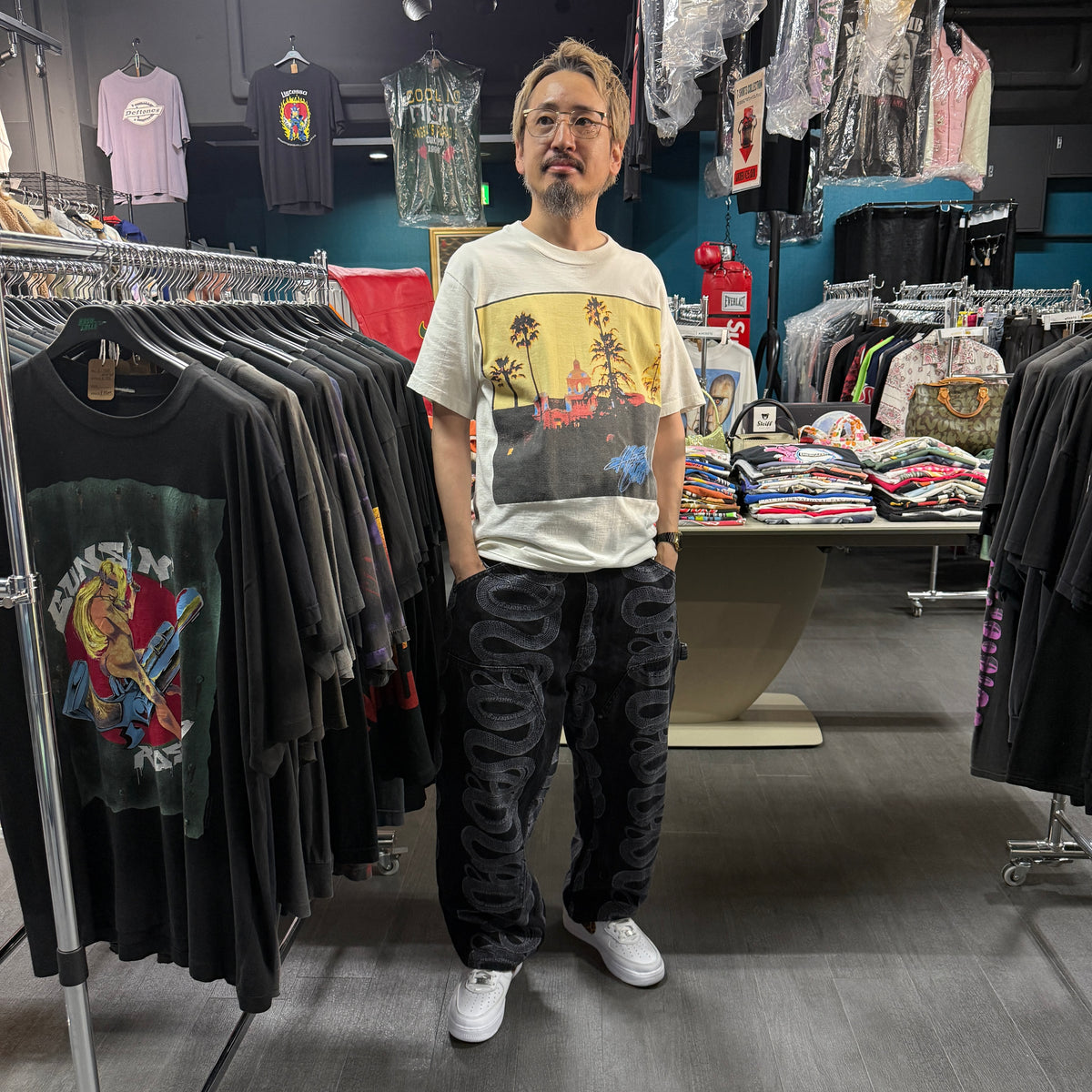【SUPREME×HYSTERIC GLAMOUR】シュプリーム×ヒステリックグラマー "Snake Double Knee Denim Painter Pant"  21SS パンツ