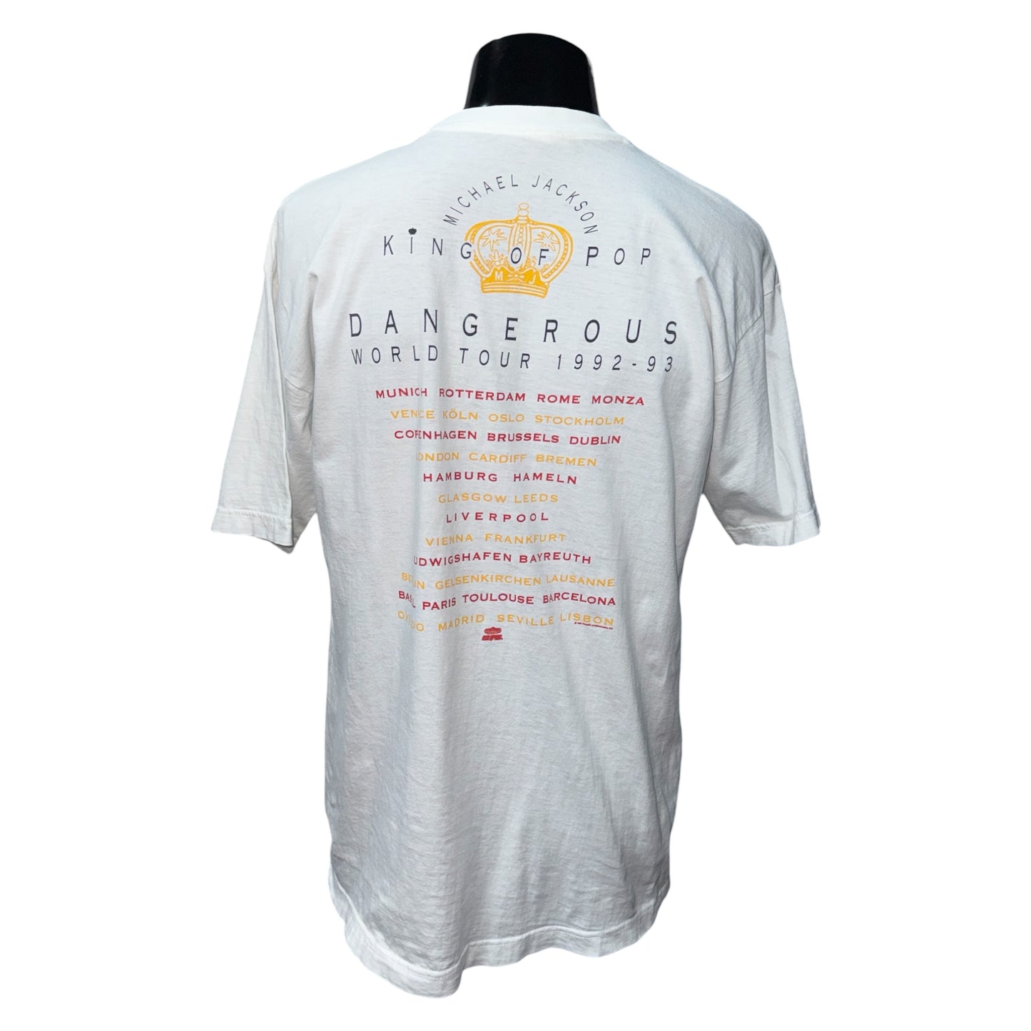 【MICHAEL JACKSON】マイケルジャクソン "1992-93 DANGEROUS World Tour" Tシャツ ユーロ