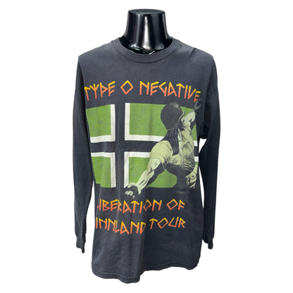 【TYPE O NEGATIVE】タイプ・オー・ネガティブ "LIBERATION OF VINNLAND TOUR" 1996コピーライト ロングスリーブTシャツ
