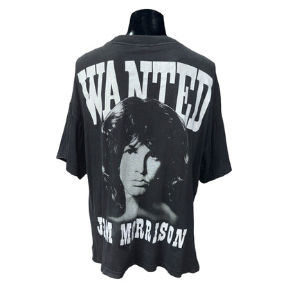 【THE DOORS】ザ・ドアーズ Jim Morrison バンドTシャツ 両面プリント フェードブラック