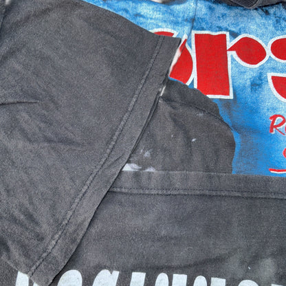 【THE DOORS】ザ・ドアーズ Jim Morrison バンドTシャツ 両面プリント フェードブラック
