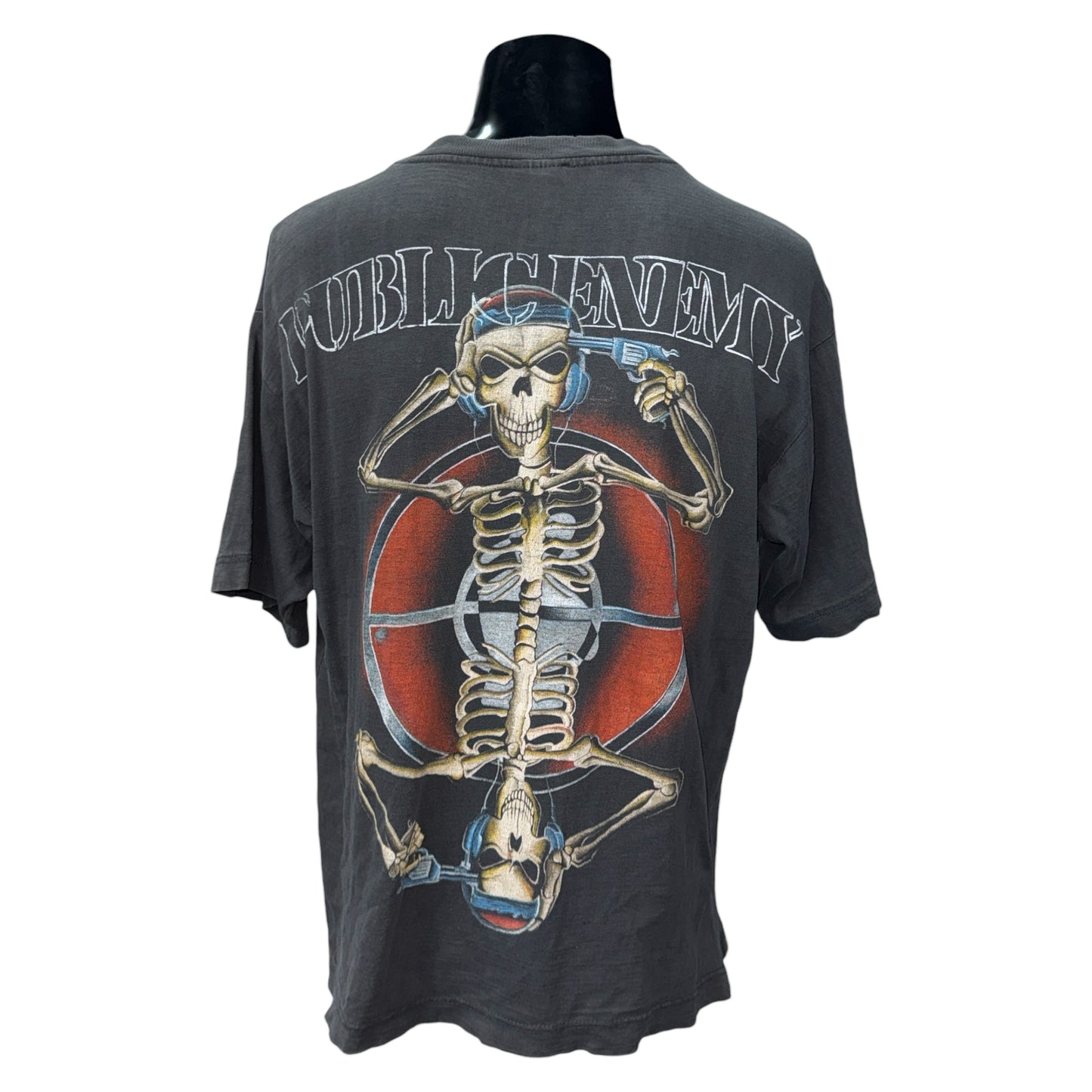 【PUBLIC ENEMY】パブリックエネミー "Skull & Target" 90's Vintage Tシャツ