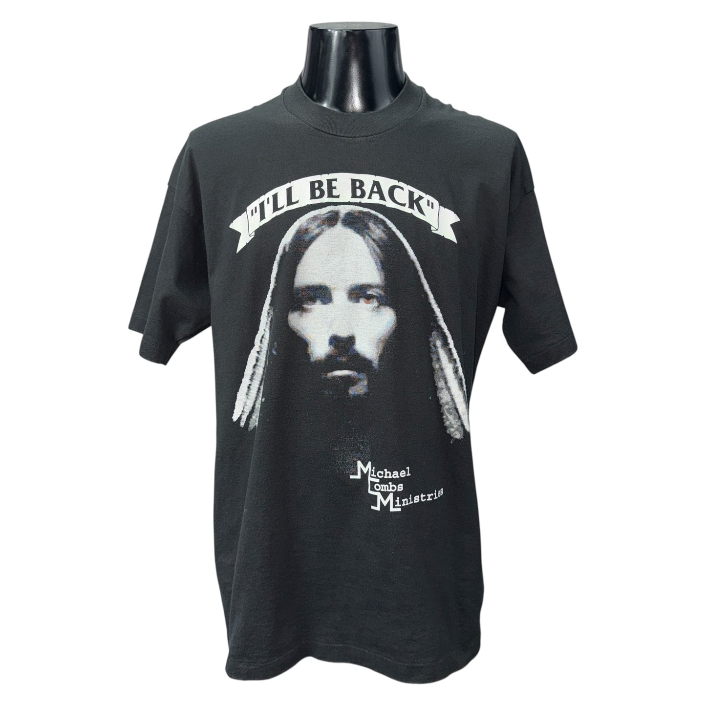 【MICHAEL COMBS MINISTRIES】マイケル・コームズ・ミニストリーズ "I’LL BE BACK" Vintage Tシャツ