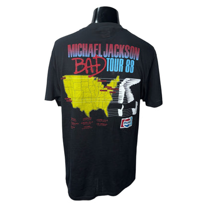 【MICHAEL JACKSON】マイケル・ジャクソン "BAD TOUR 88" 80's Vintage Tシャツ