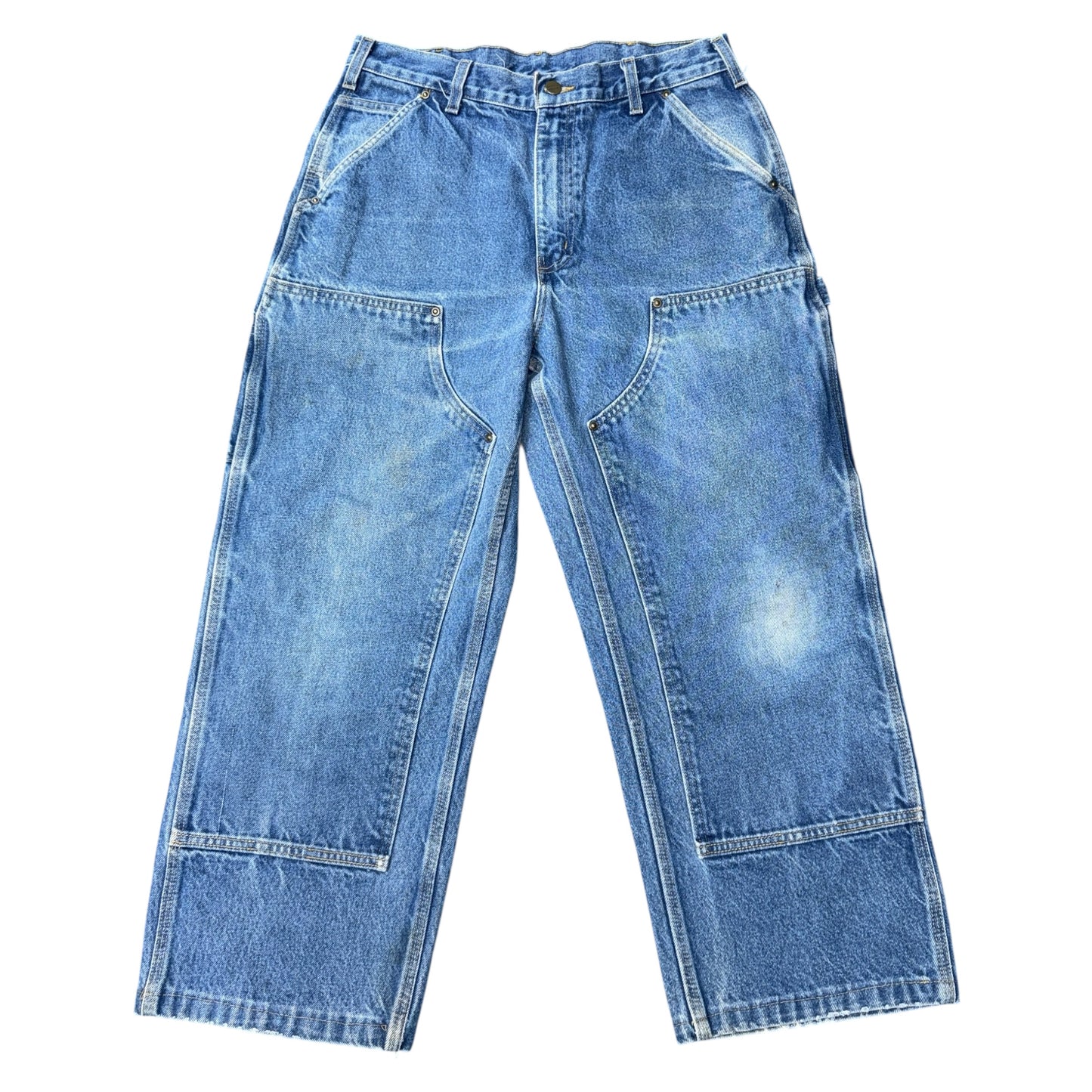 【Carhartt】カーハート"B73DST" ダブルニー ペインター デニムパンツ