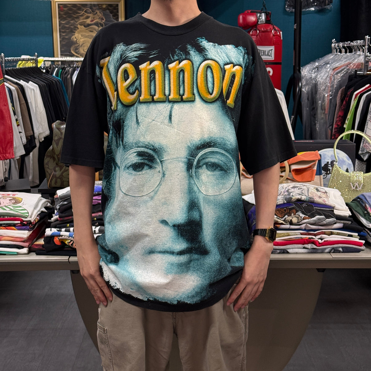 【JOHN LENNON】ジョン・レノン "LENNON" 90's メキシカンVintage Tシャツ