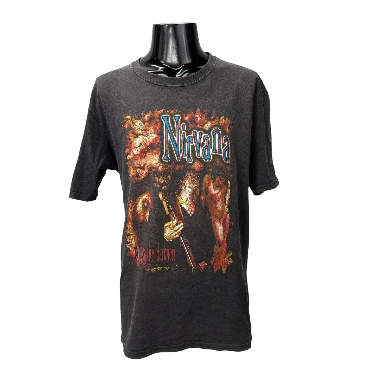 【NIRVANA】ニルヴァーナ カート・コバーン "A light in the darkness" 90's Vintage Tシャツ