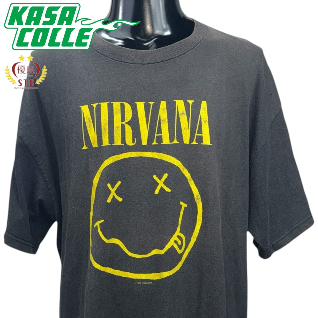 【NIRVANA】ニルヴァーナ "SMILE" USA製 Y2K Vintage Tシャツ