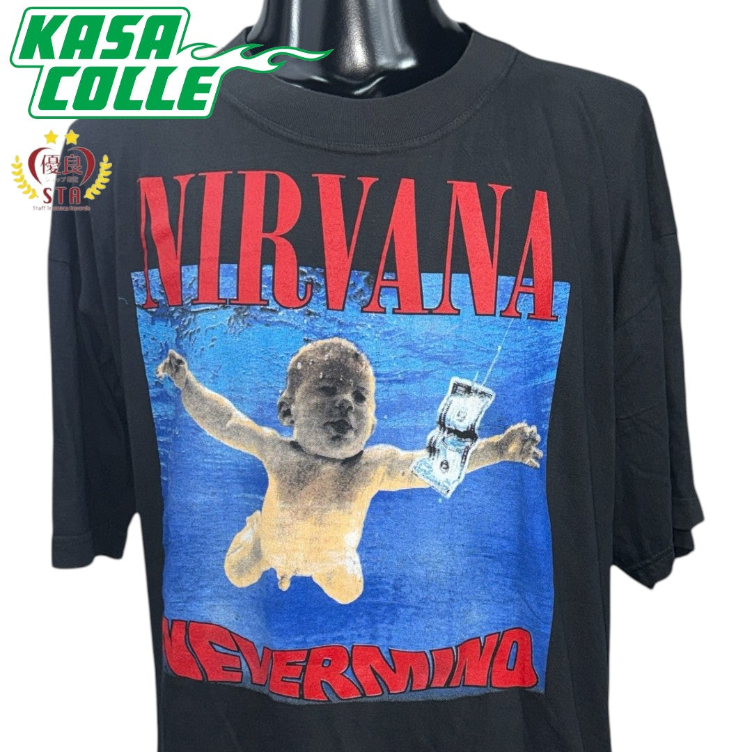 【NIRVANA】ニルヴァーナ NEVERMIND ユーロ 90's P-lot Vintage Tシャツ