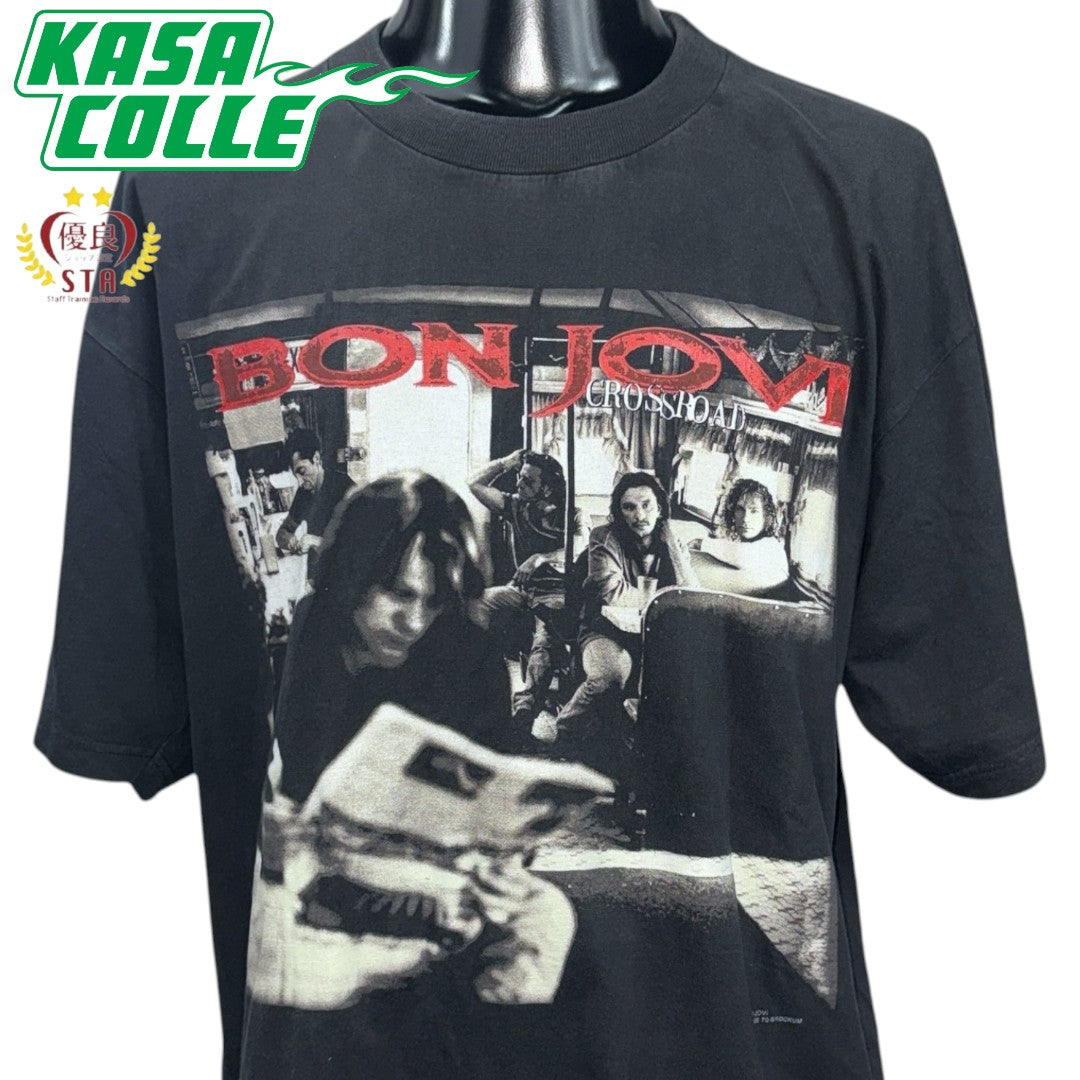 【BON JOVI】ボンジョビ “CROSS ROAD TOUR” 90's Vintage Tシャツ
