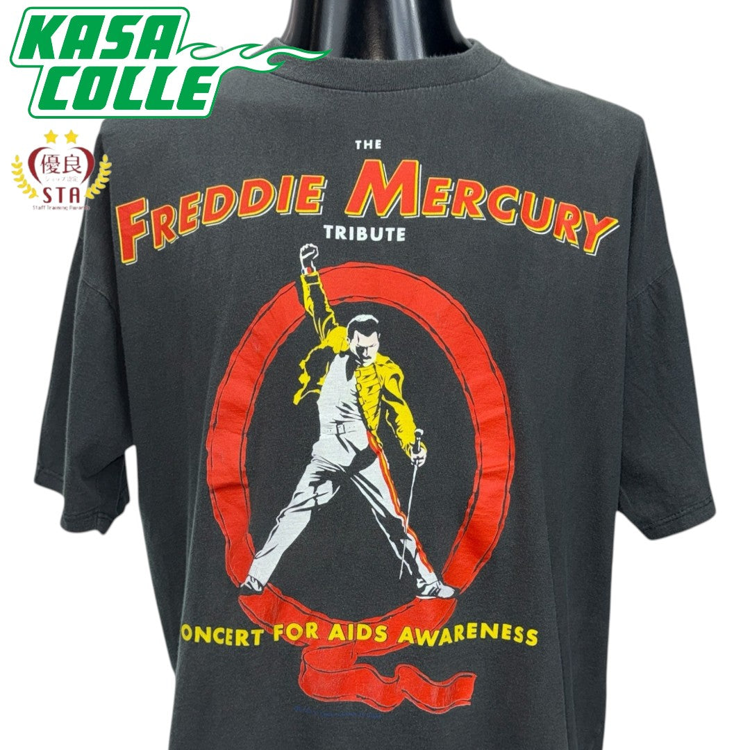 【QUEEN】フレディ・マーキュリー "TRIBUTE CONCERT 1992" 90's Tシャツ
