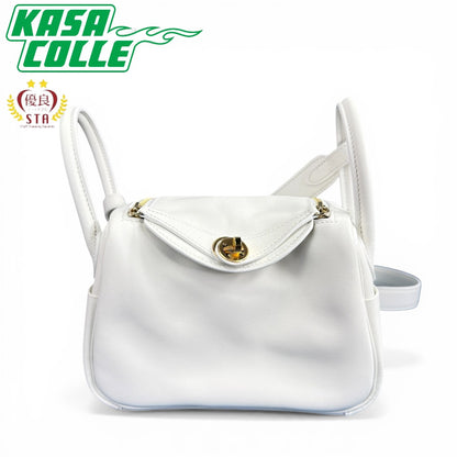 【HERMES】エルメス Lindy Mini "New White" Gold Hardware