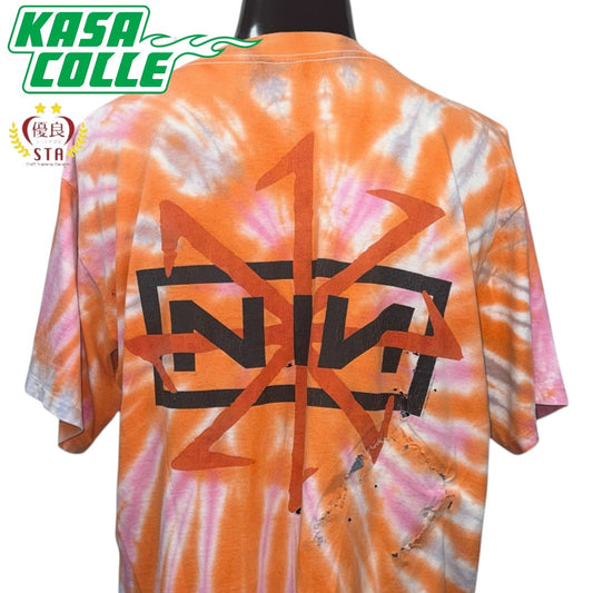 【NINE INCH NAILS】ナイン・インチ・ネイルズ "THESPIN" 90's Vintage タイダイTシャツ