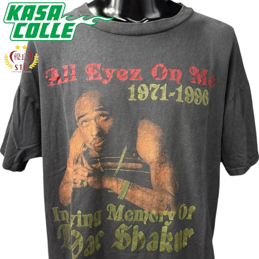 【2PAC】トゥーパック "ALL EYEZ ON ME / R.I.P." 90's Vintage 追悼Tシャツ