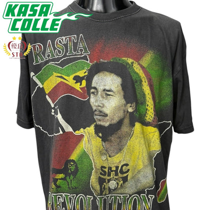 【BOB MARLEY】ボブ・マーリー "RASTA REVOLUTION" 90's-00's Vintage Tシャツ