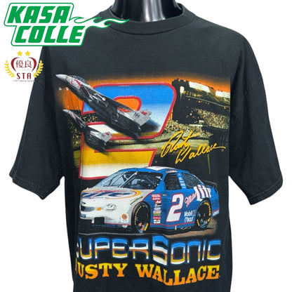 【CHASE AUTHENTICS】チェイスオーセンティックス "SUPERSONIC RUSTY WALLACE" 90's ヴィンテージ Tシャツ