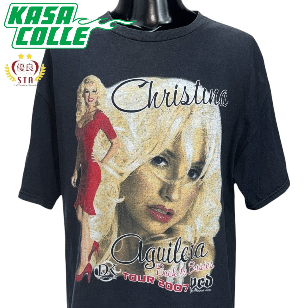 【CHRISTINA AGUILERA】クリスティーナ・アギレラ "Back to Basics Tour 2007" Tシャツ